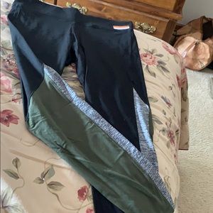 PINK color block leggings